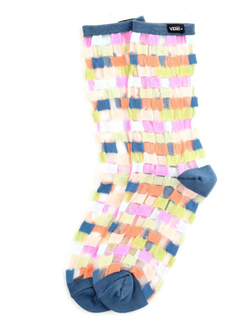 WM SHEER CHECK SOCK